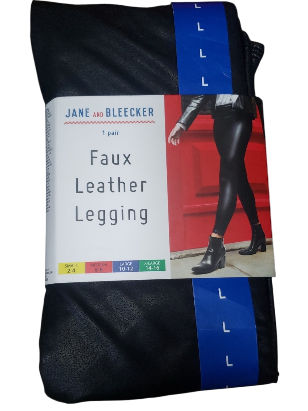 Nwt Sz Lg Jane and Bleecker Faux Leather Leggings Baddie Moto
